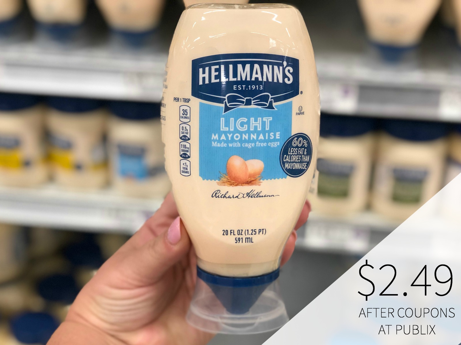 Last Chance For A Big Discount On Hellmann’s Mayonnaise At Publix (Deal Valid Through 4/26)