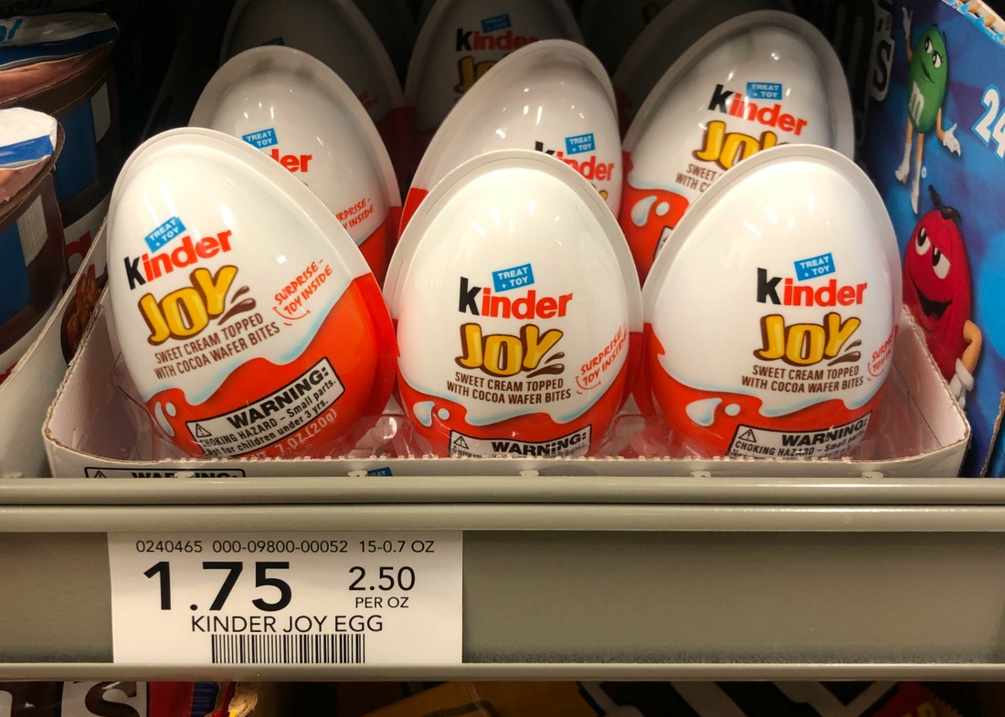 kinder joy shopping