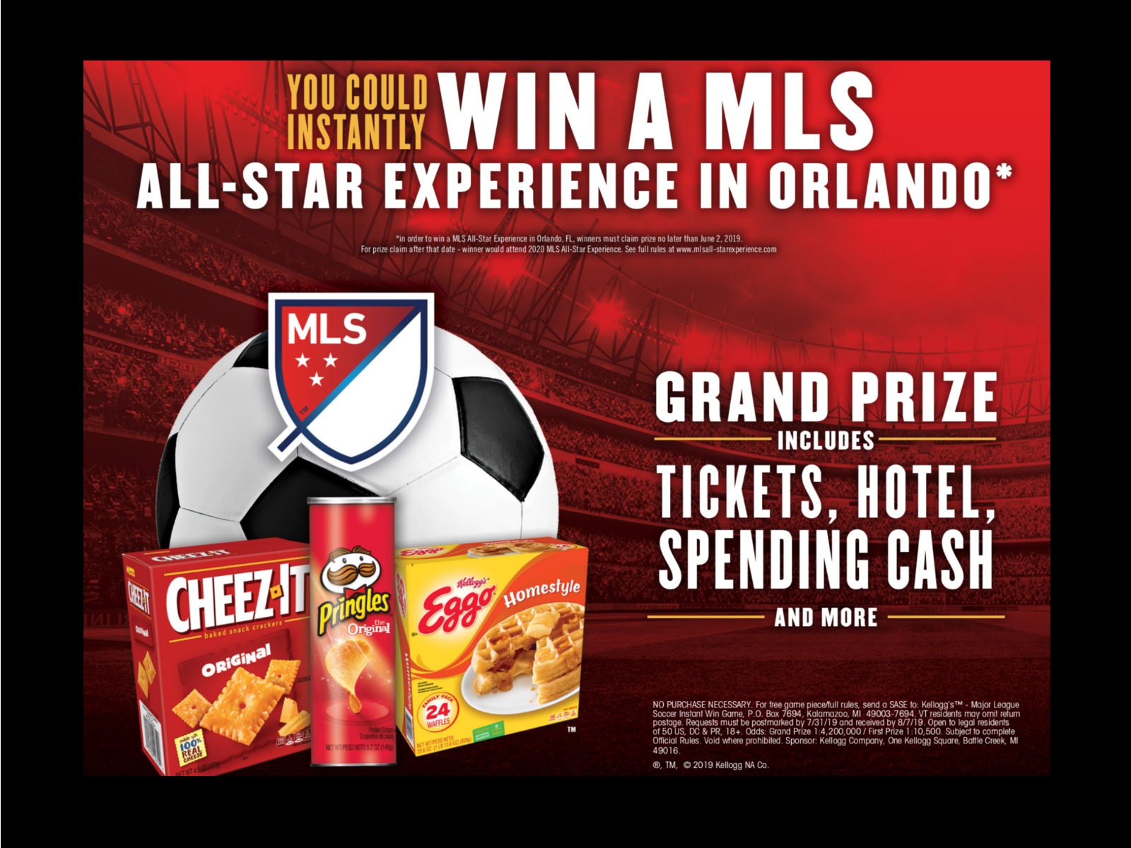 Purchase Specially Marked Kellogg’s Products For A Chance To Win A MLS All-Star Experience
