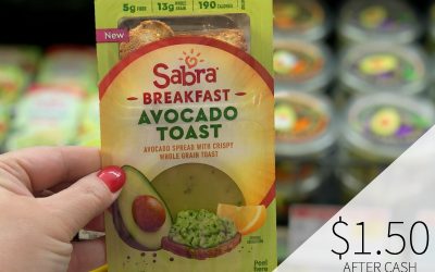 Find New Sabra Breakfast Avocado Toast & Sabra Breakfast Hummus Toast At Your Local Publix (Save With The Big Cash Back Offers!)