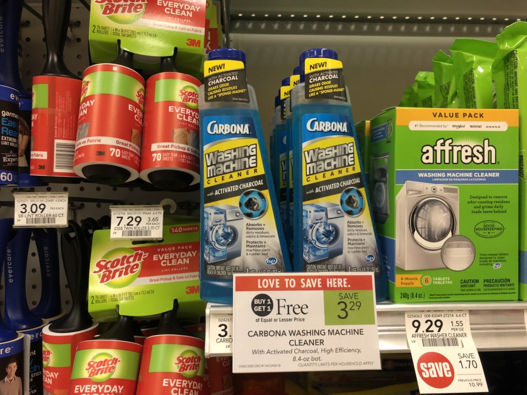 Carbona Washing Machine Cleaner As Low As 65¢ At Publix on I Heart Publix