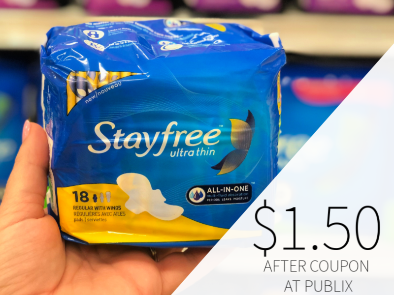 Carefree & Stayfree Products Only $1.50 At Publix on I Heart Publix 1