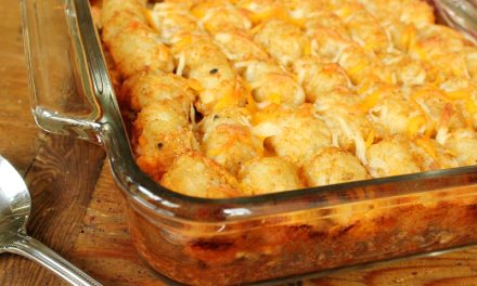 Tater Tot Chili Cheese Dog Casserole – Super Meal To Go With The Sales At Publix