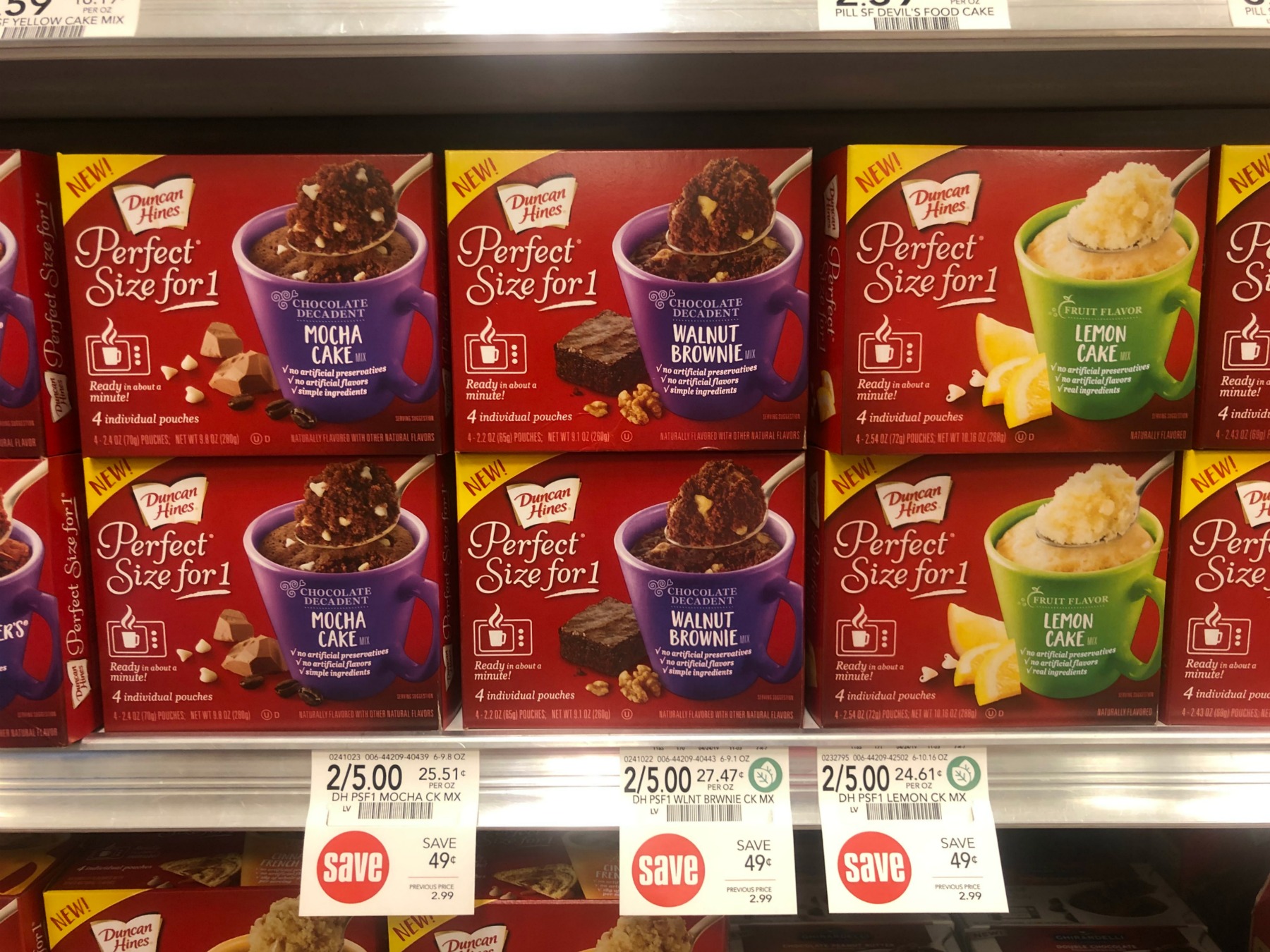 Duncan Hines® Perfect Size for 1® On Sale 2 For $5 At Publix on I Heart Publix 2