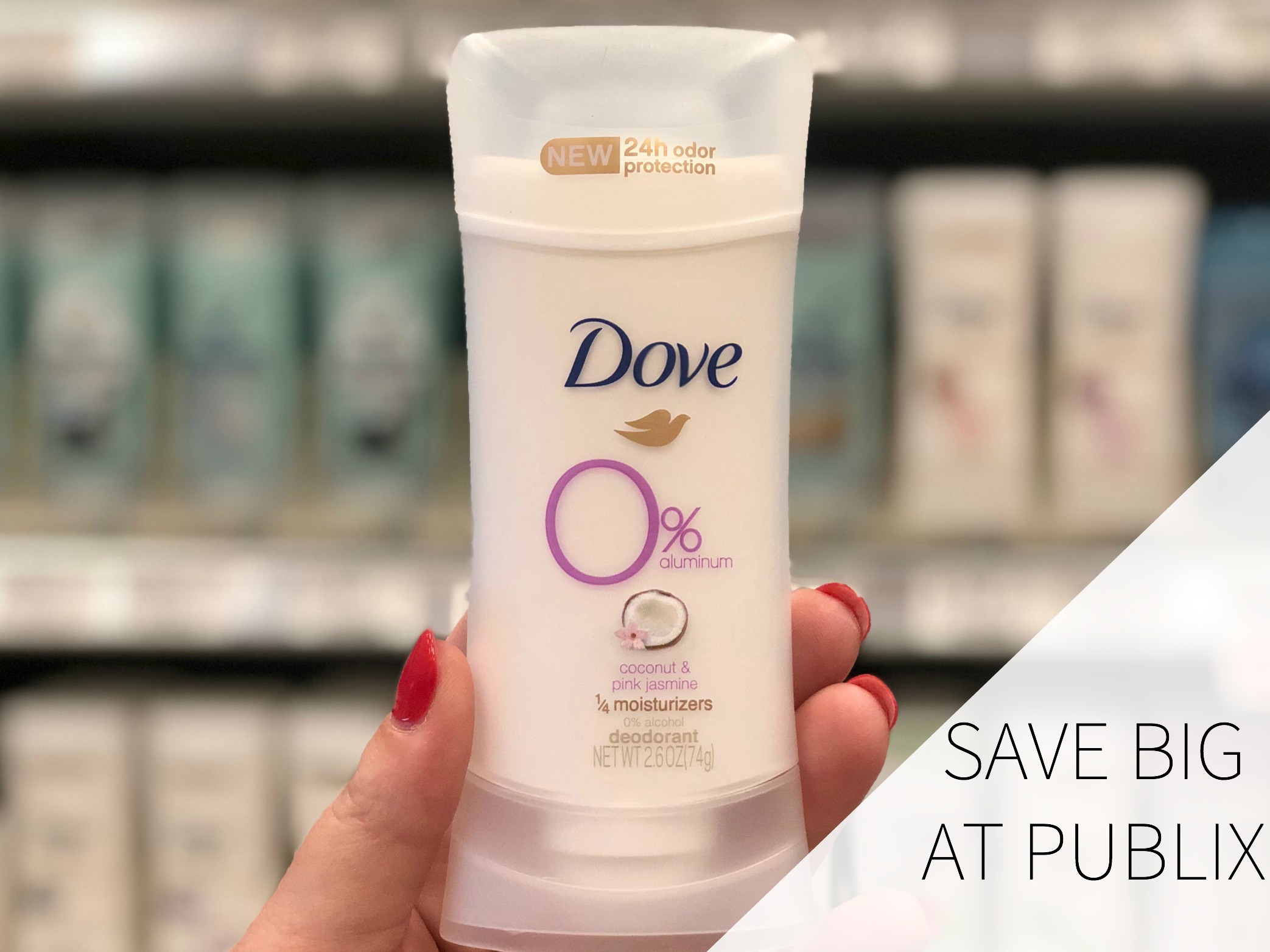 Dove 0 Aluminum Deodorant, I Heart Publix