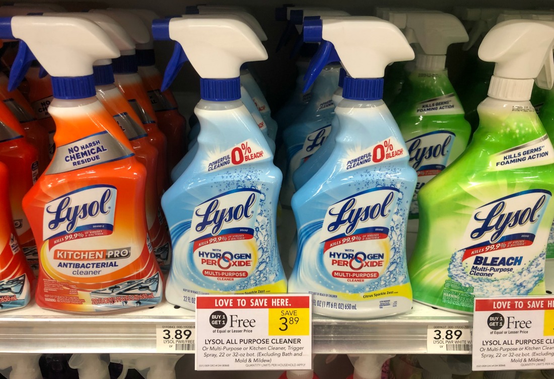 lysol shelf, I Heart Publix