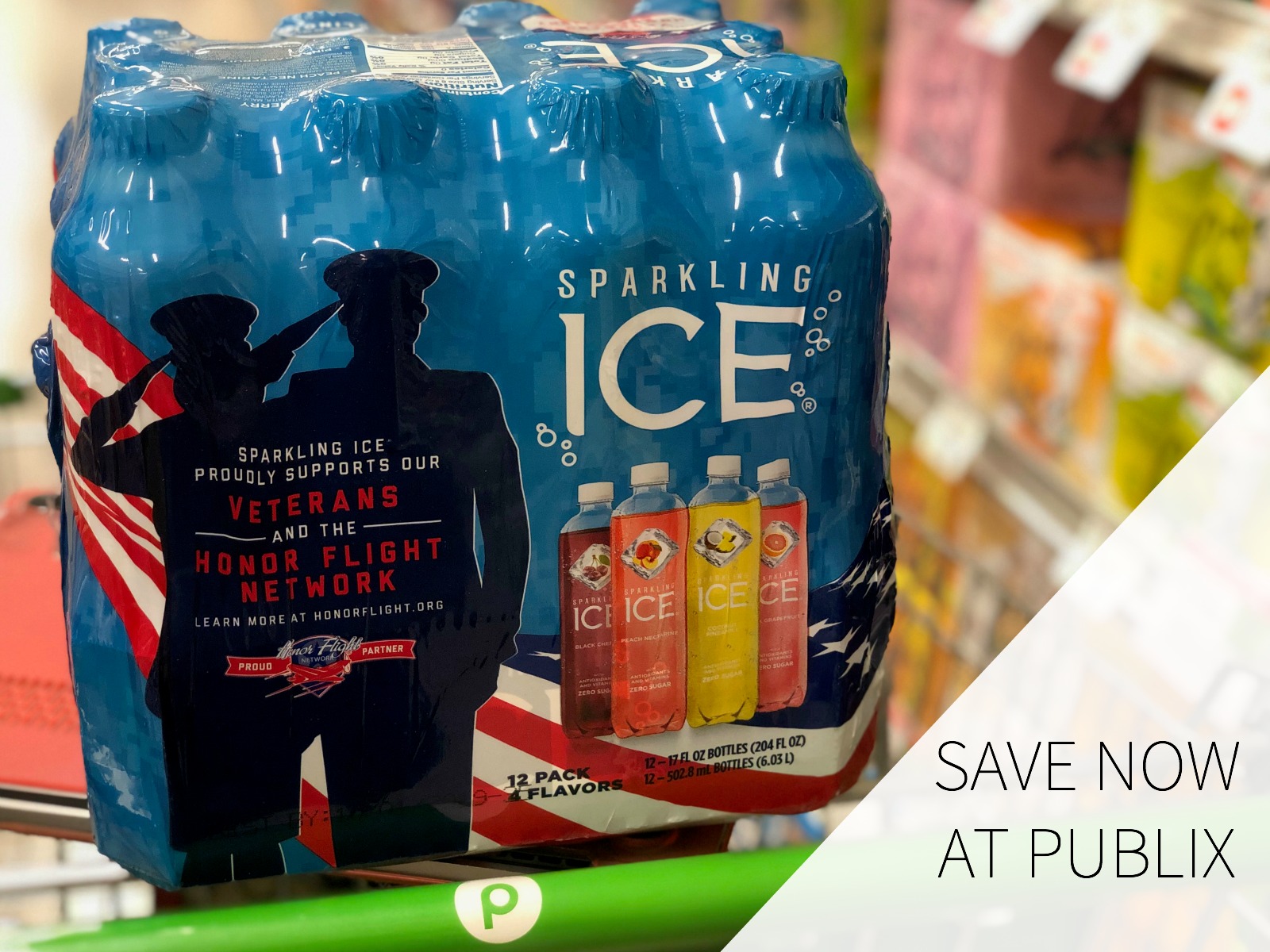 New Sparkling Ice Coupon For The Publix Sale – Look For Limited Edition Red, White and Blue Packages