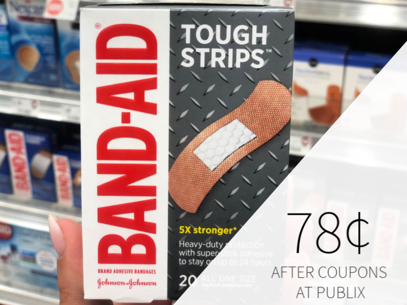 Band-Aid Skin-Flex Tough Strips Only 78¢ At Publix on I Heart Publix