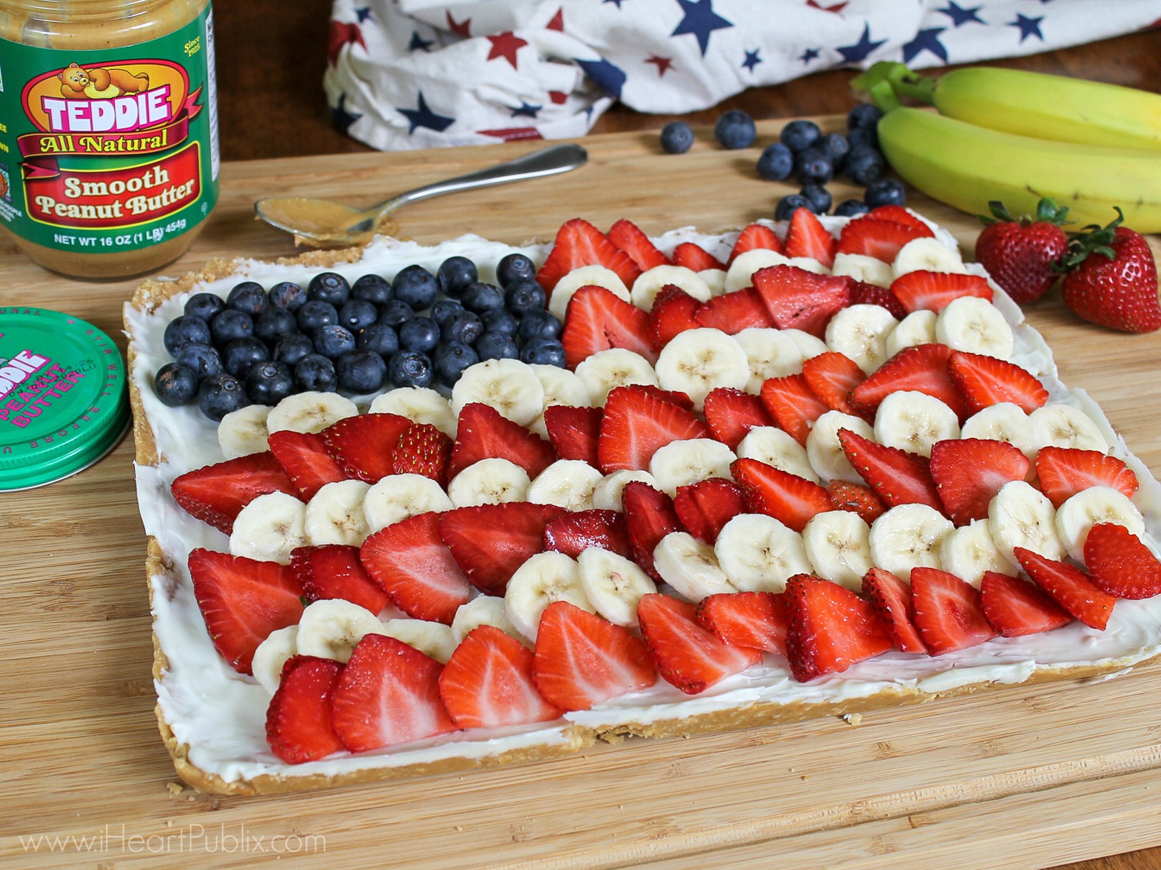 Patriotic Peanut Butter Cream Cheese Bars Auto Draft on I Heart Publix 135