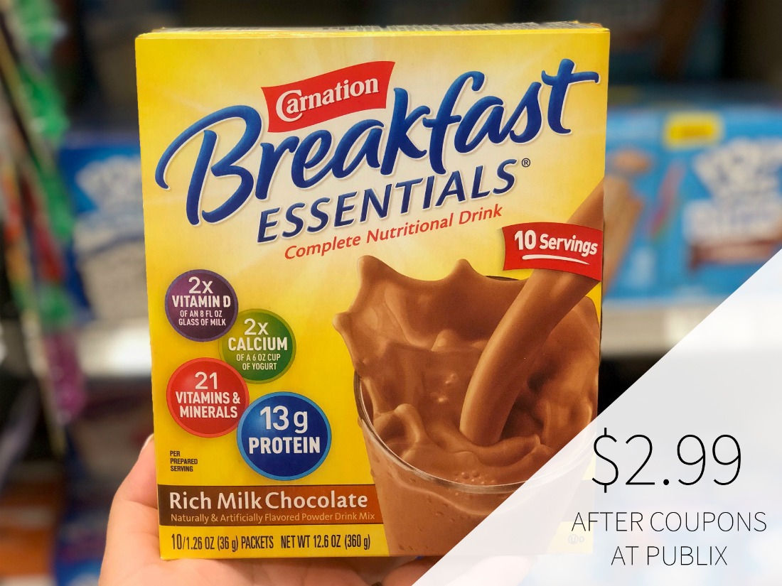 carnation breakfast New Carnation Breakfast Essentials Coupon To Print on I Heart Publix 1