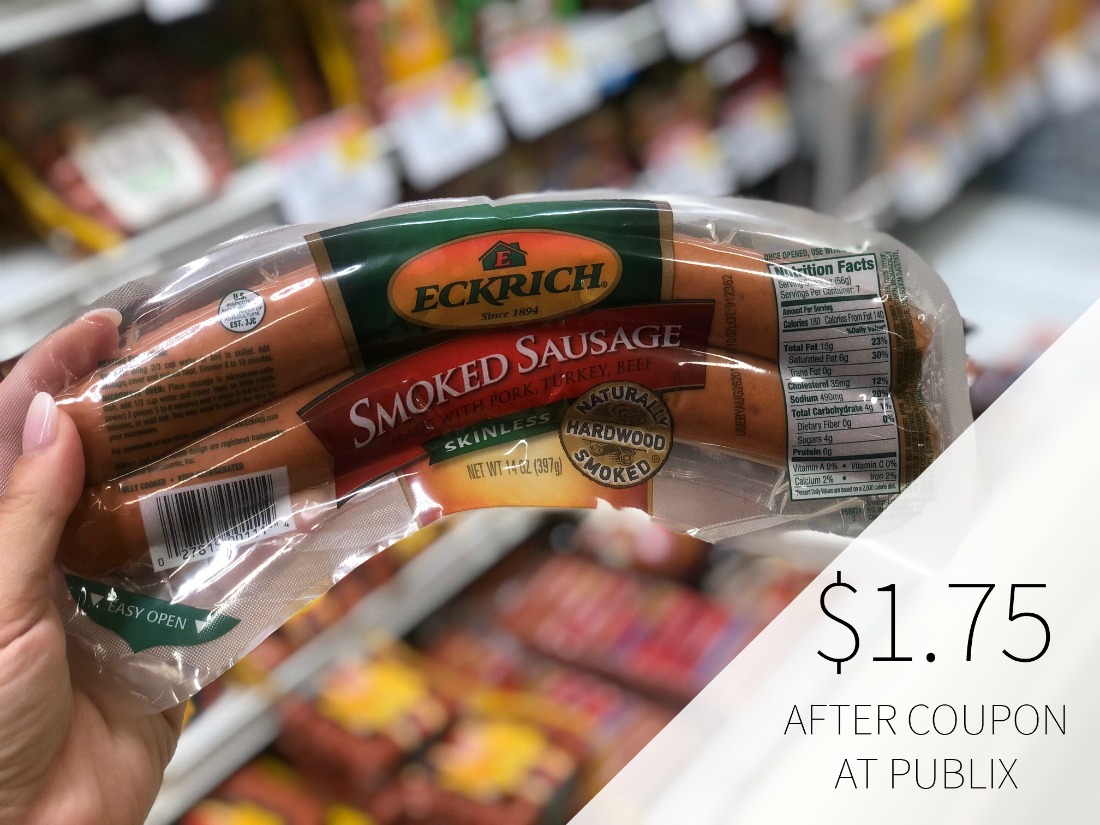 Eckrich Smoked Sausage Just $1.75 At Publix on I Heart Publix 1