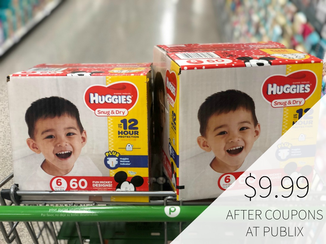 Huggies Box Diapers Just $9.99 At Publix - Almost Half Price on I Heart Publix