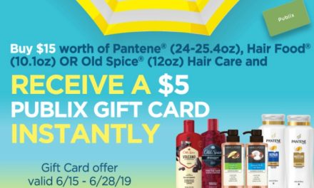 Super Deal On Haircare Products At Publix – Buy $15 Of Participating Items & Get A $5 Publix Gift Card
