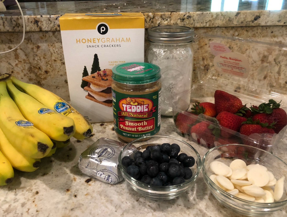 Patriotic Peanut Butter Cream Cheese No-Bake Bars - Perfect Holiday Treat For The Teddie All Natural Peanut Butter Sale At Publix on I Heart Publix 1