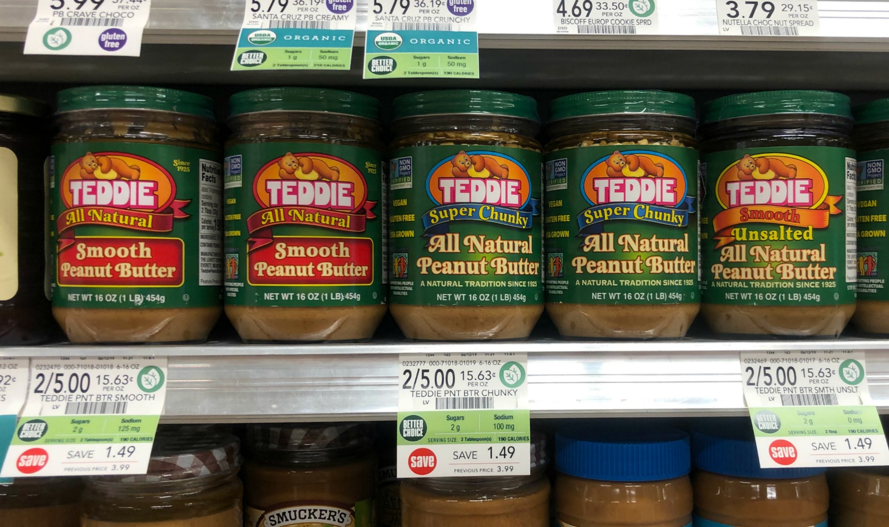 Patriotic Peanut Butter Cream Cheese No-Bake Bars - Perfect Holiday Treat For The Teddie All Natural Peanut Butter Sale At Publix on I Heart Publix