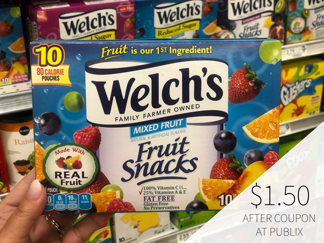 Welch’s Fruit Snacks Just $1.50 At Publix on I Heart Publix 1