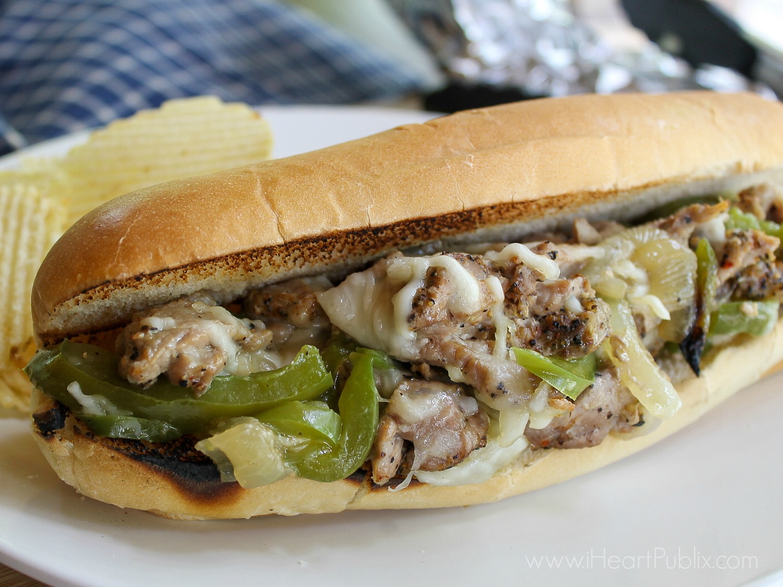 Grilled Foil Packet Pork Cheesesteak Sandwiches + Enter The Smithfield Sweepstakes For Your Chance To Win $5000