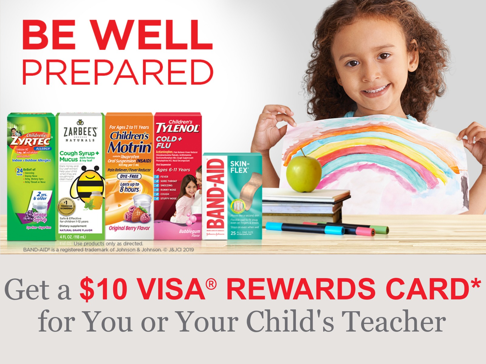 Still Time To Earn A $10 Reward Card With The Johnson & Johnson Be Well Prepared Offer