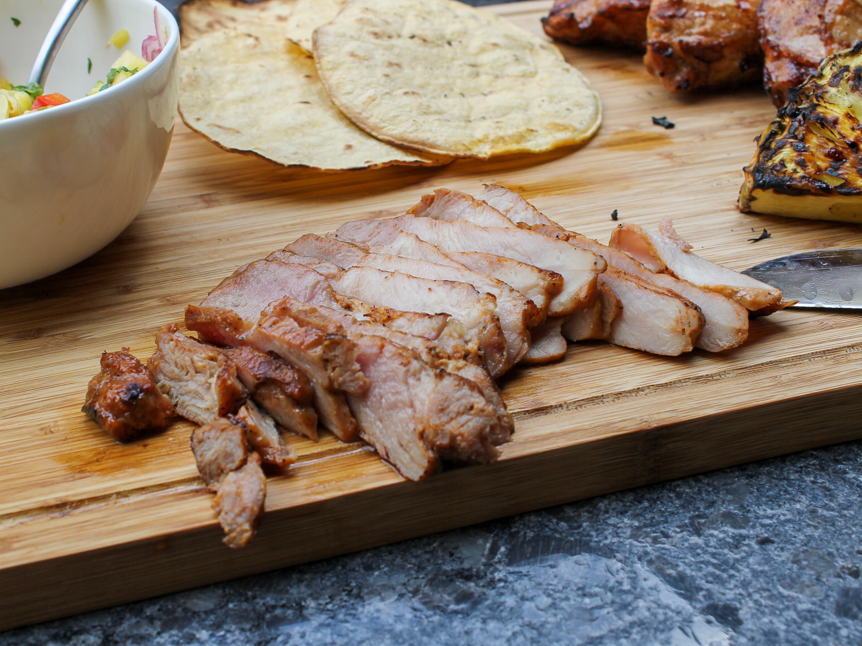 Grilled Pork Tacos With Pineapple Salsa on I Heart Publix 1