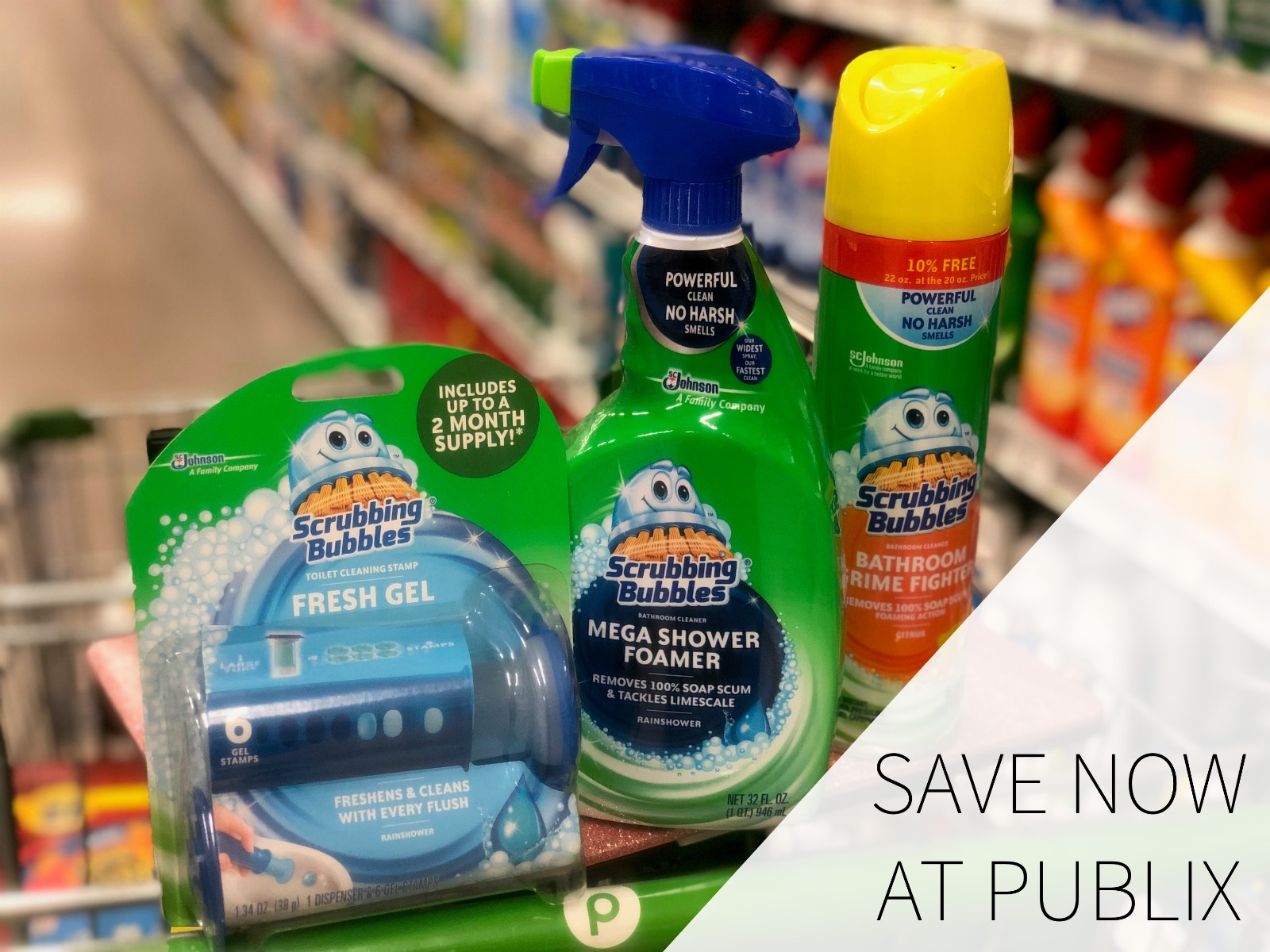 Get Great Deals on Scrubbing Bubbles® Products at Publix for Back-to-School Cleaning Made Easy! on I Heart Publix 1