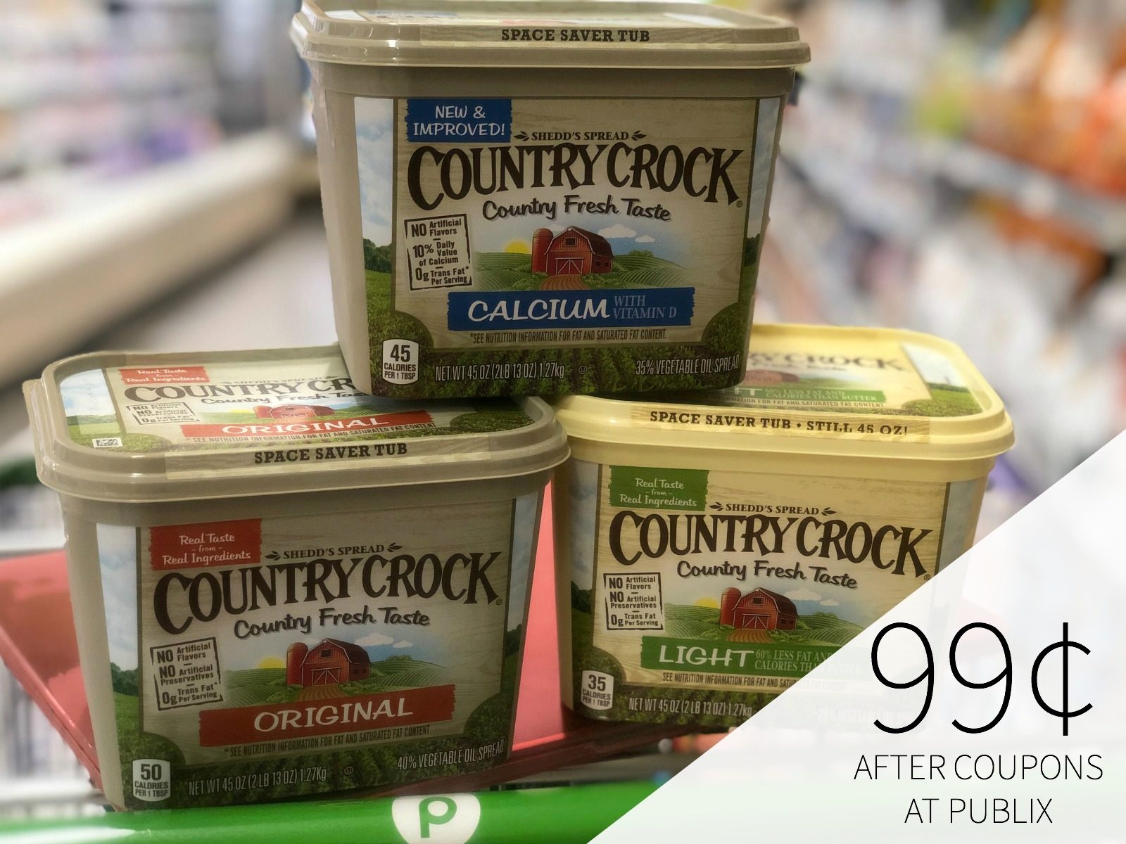 Get Country Crock Spread As Low As 99¢ After Coupons At Publix
