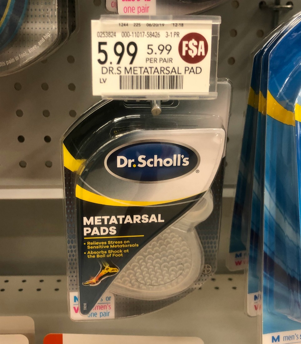 dr scholls metatarsal pads