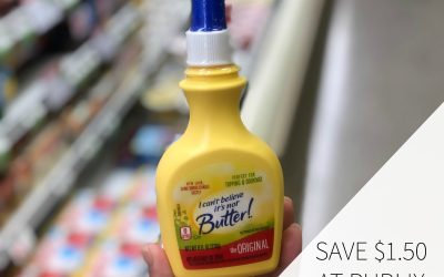 Still Time To Use The High Value I Can’t Believe It’s Not Butter! Coupon – Clip & Save $1.50 At Publix