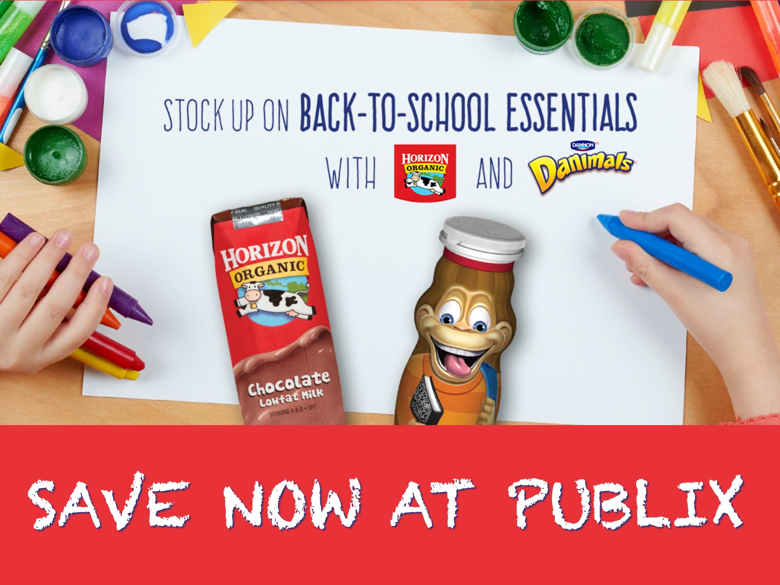 top Dannon Stock Up On Back-To-School Essential & Save On Horizon Organic® Milk and Dannon® Danimals® At Publix on I Heart Publix