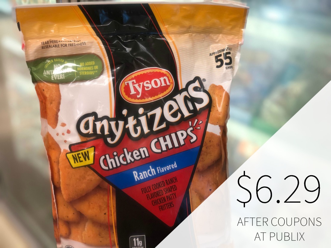 New Tyson Any'tizers Chicken Chips Coupon To Print on I Heart Publix 2