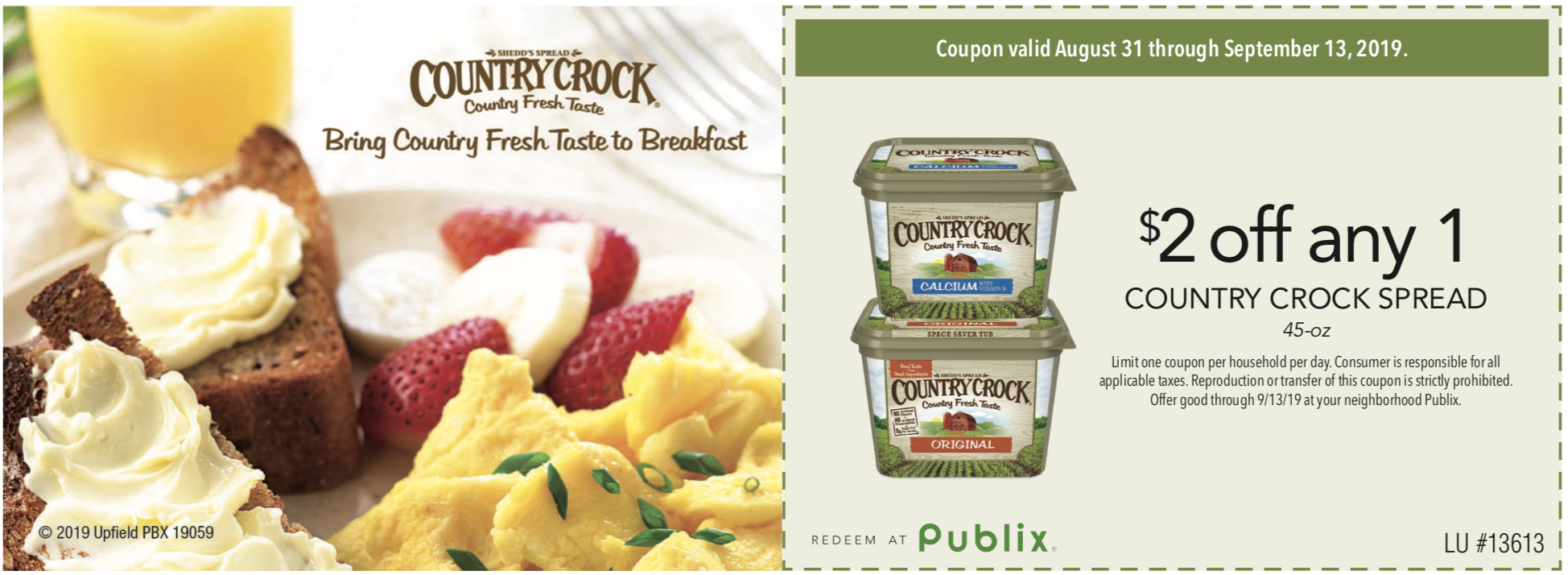 Big Tub Of Country Crock Spread Just $1.99 At Publix - Less Than Half Price! on I Heart Publix