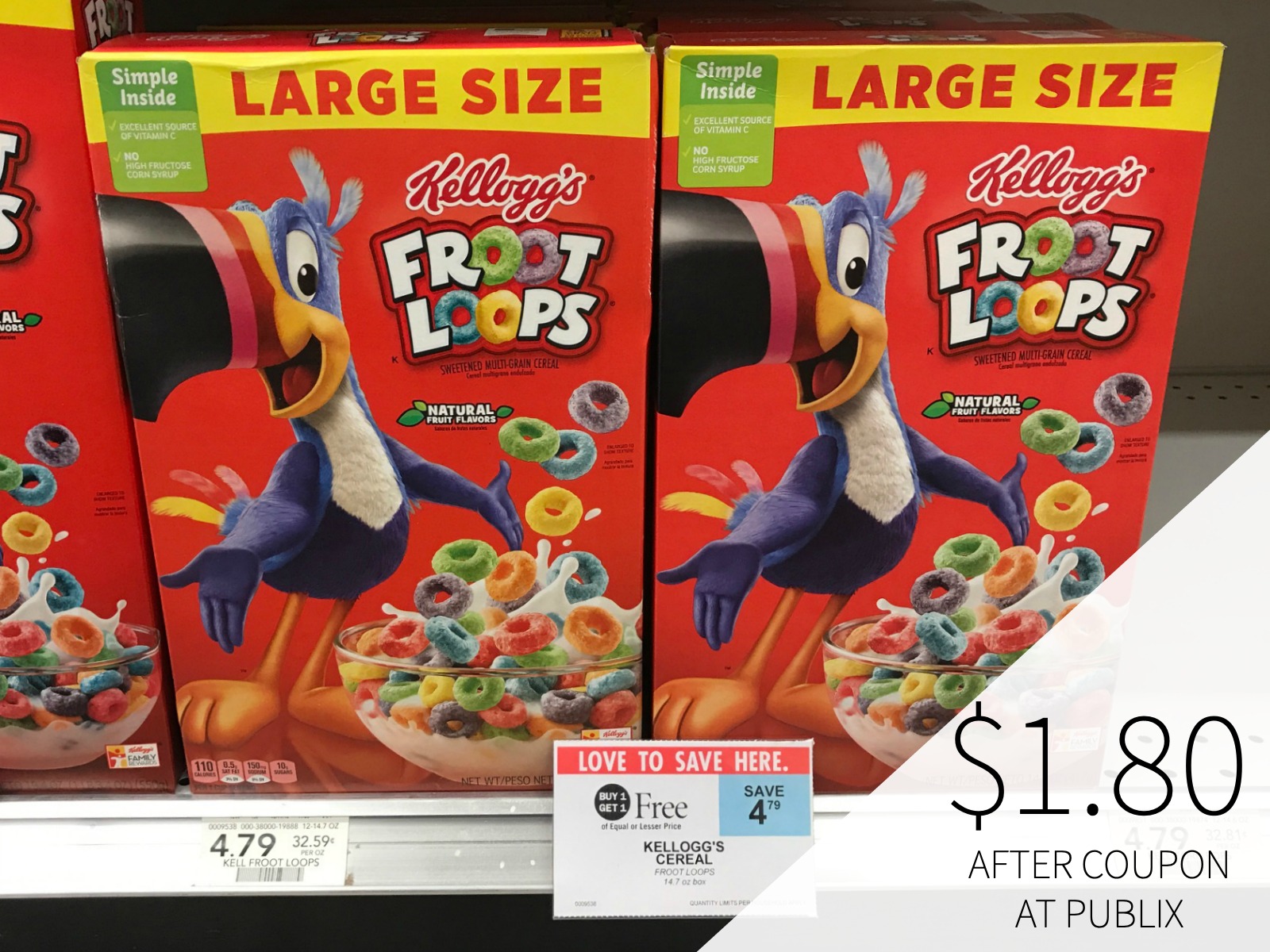 Stock Up On Frosted Flakes And Froot Loops During The BOGO Sale At Publix