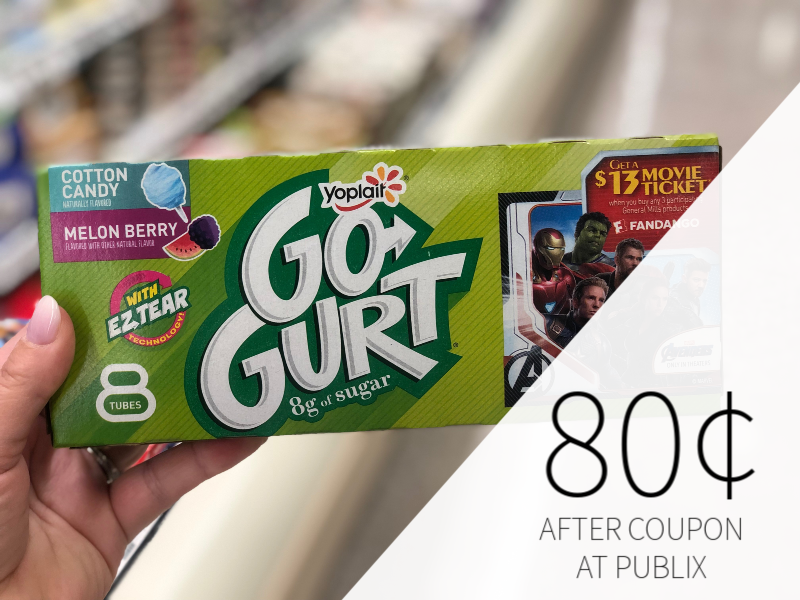 Yoplait Go-Gurt Portable Yogurt Only 80¢ Per Pack At Publix on I Heart Publix 1