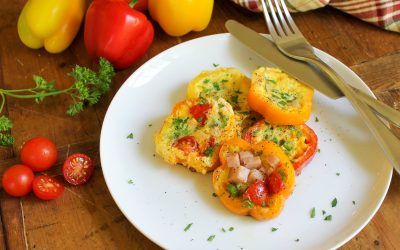Mini Pepper Ring Omelets Made With Deliciously Sweet BellaFina™ Peppers
