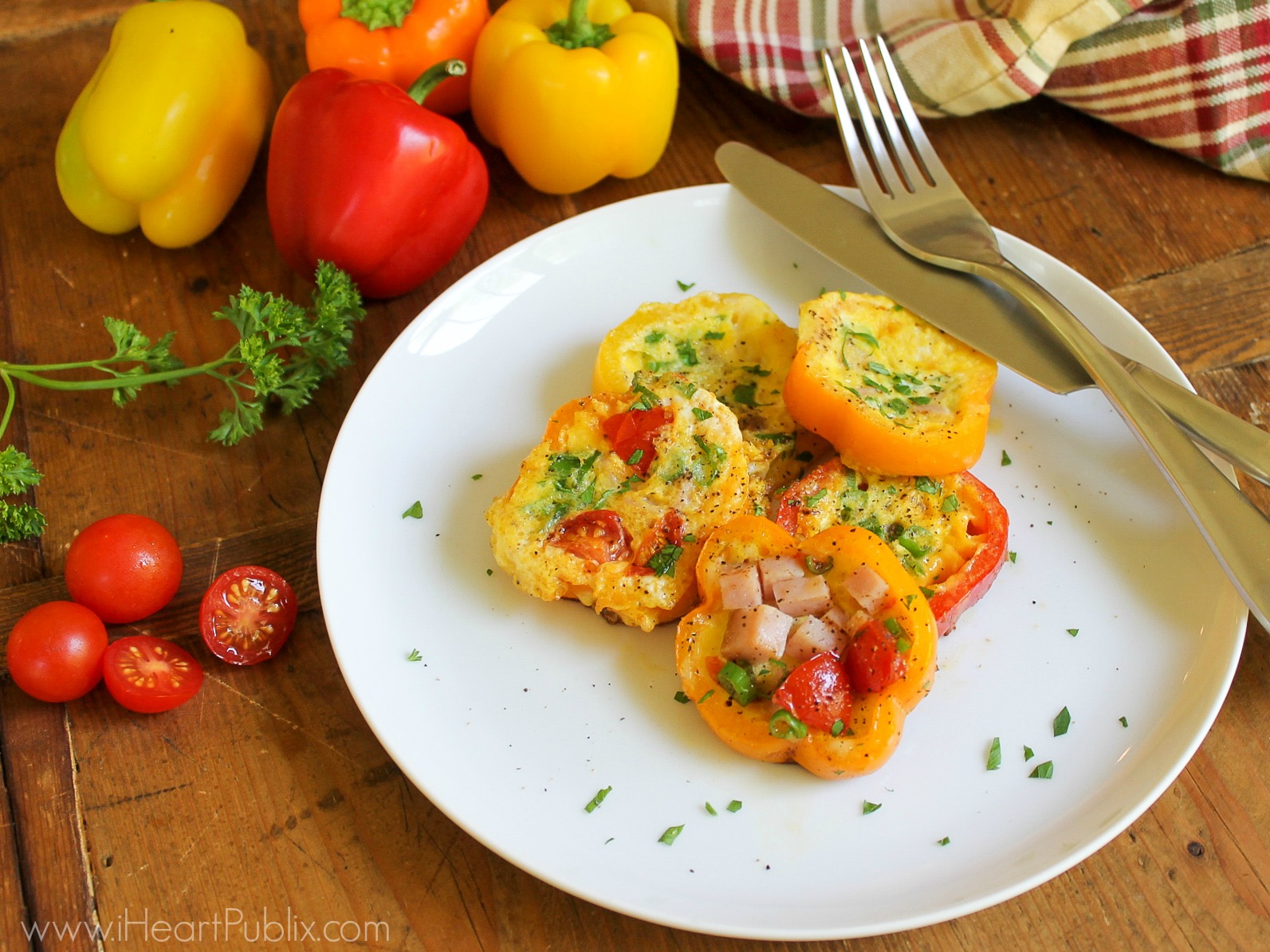 Pepper Ring Omelets on I Heart Publix