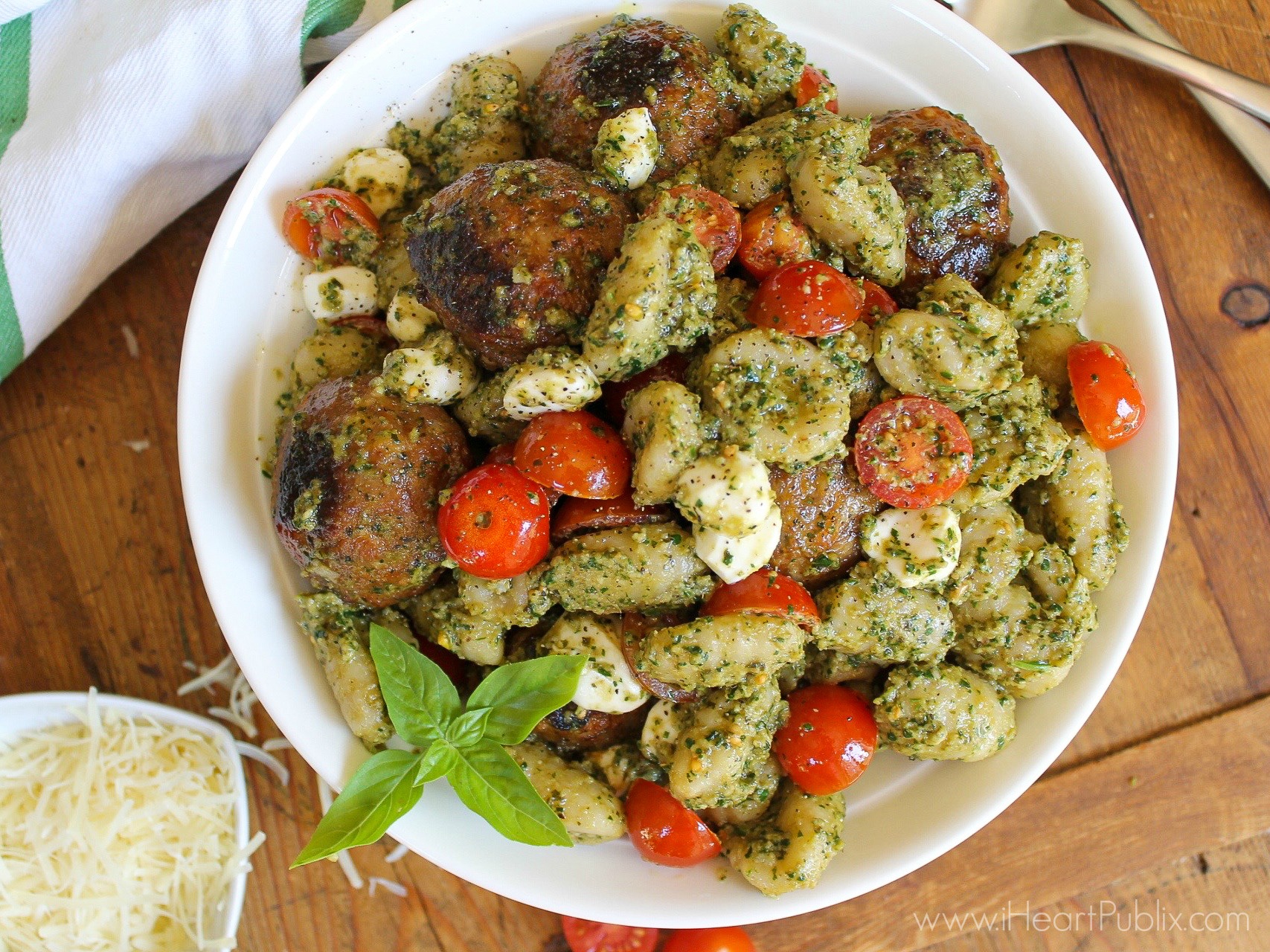 Pesto Gnocchi Caprese with Meatballs Auto Draft on I Heart Publix 258