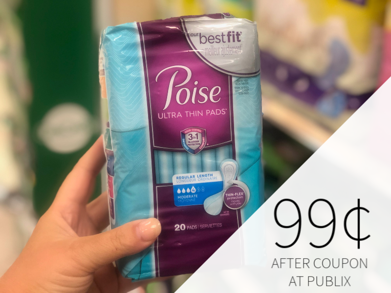 Poise Pads Poise Pads Only 99¢ At Publix on I Heart Publix 1