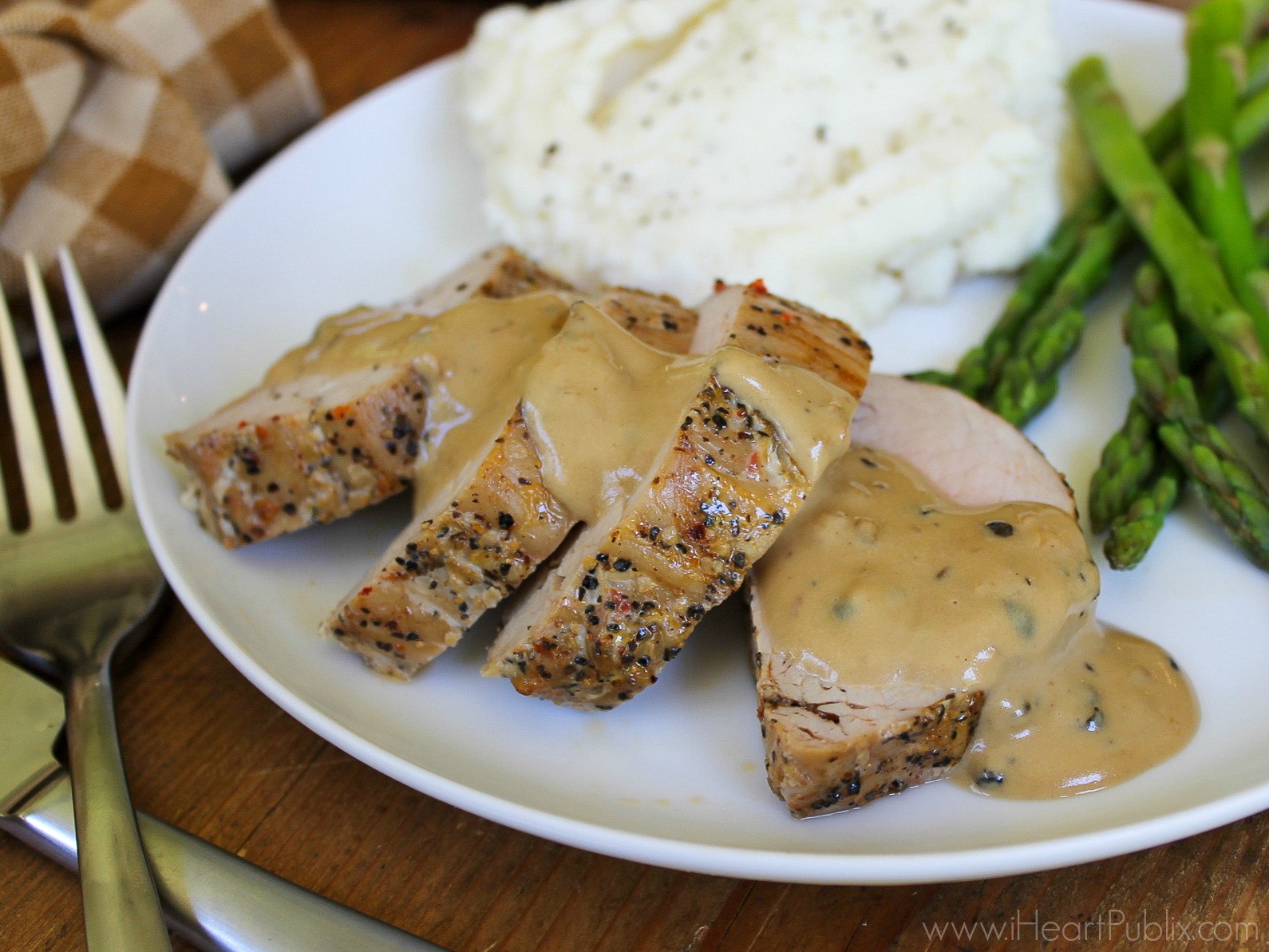 Pork Tenderloin With Peppercorn Sauce – Perfect Meal For The Super Deal On Smithfield Marinated Fresh Pork At Publix