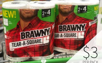 Brawny® Paper Towels 2-Roll Packs Are Buy One, Get One FREE This Week At Publix