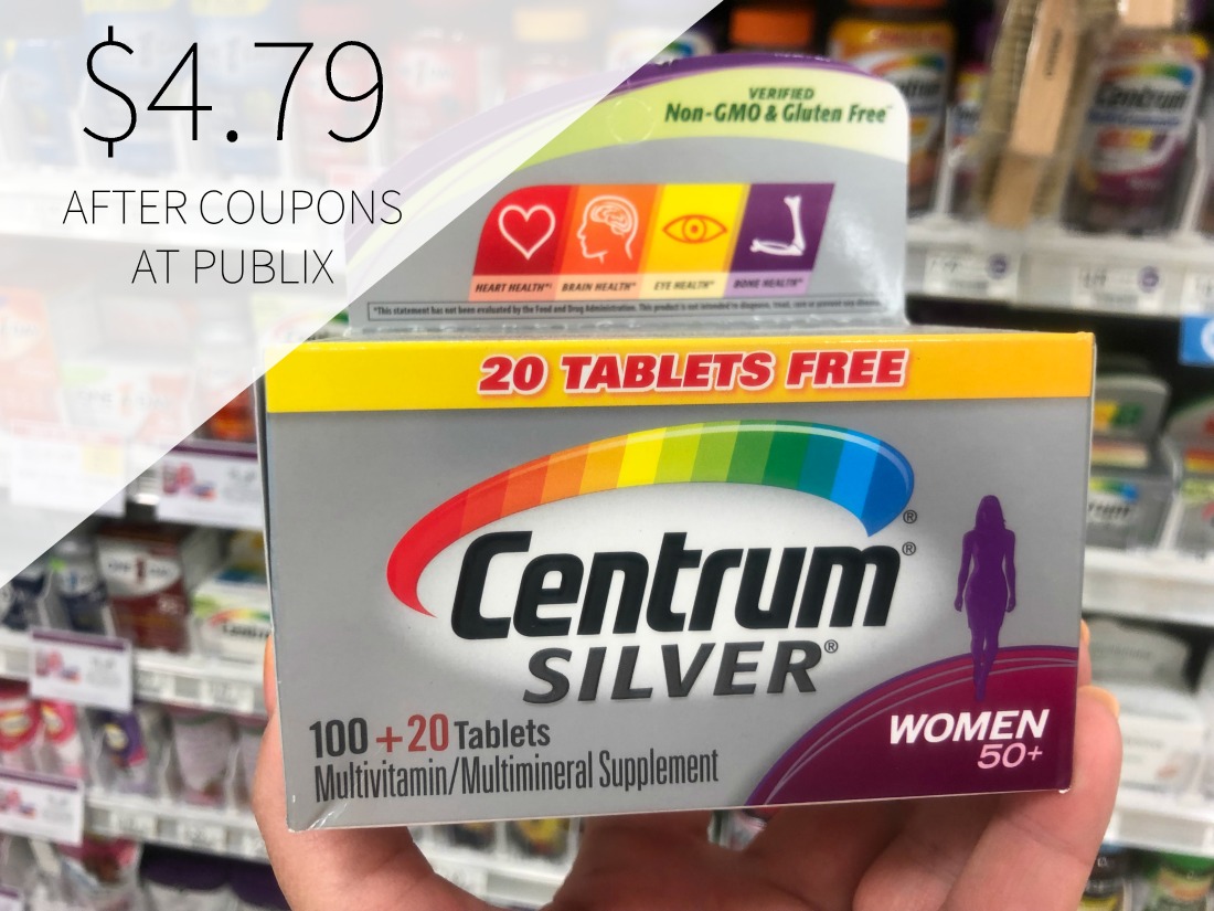 New Centrum Coupon - BIG Bottles As Low As $4.79 (Less Than Half Price!) on I Heart Publix