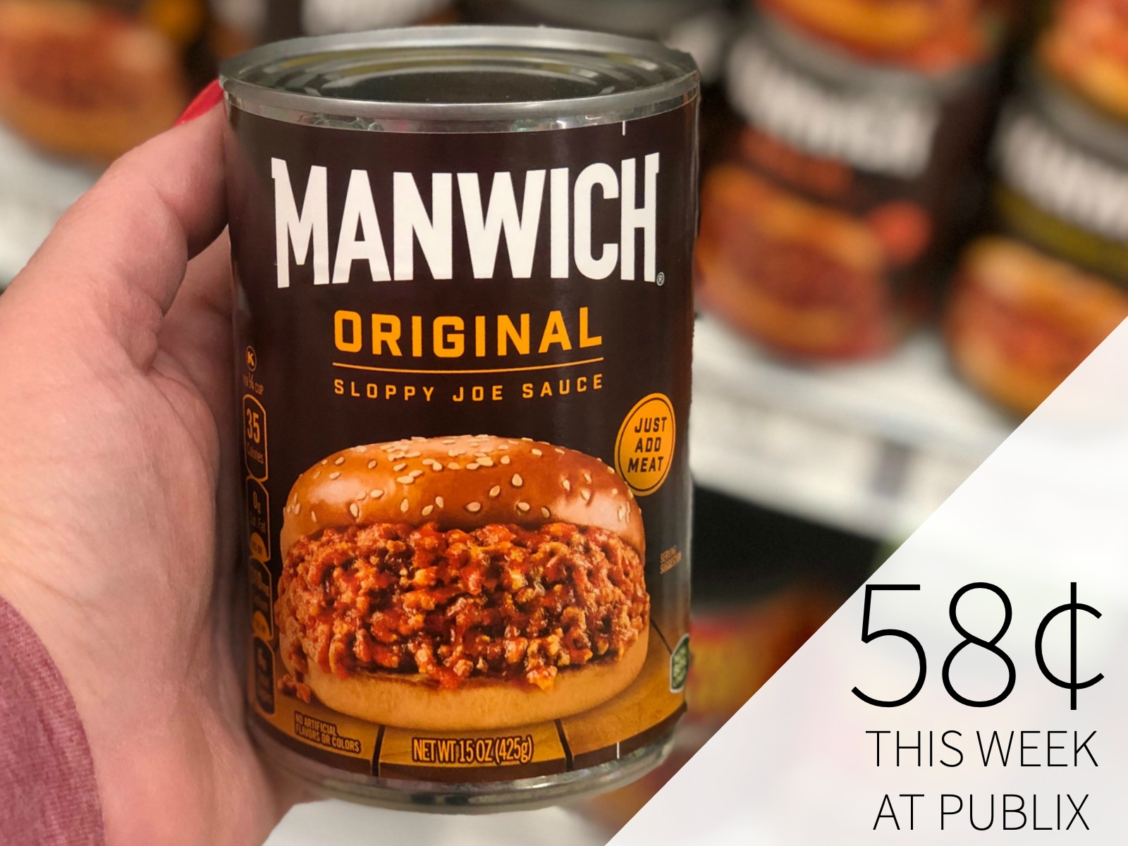 Manwich Sloppy Joe Sauce Just 58 At Publix