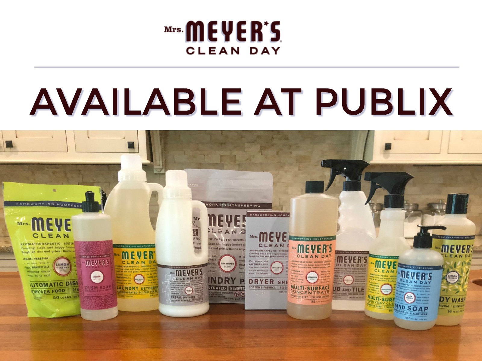 Look For A Huge Selection Of Mrs. Meyer’s Clean Day® Products At Your Local Publix
