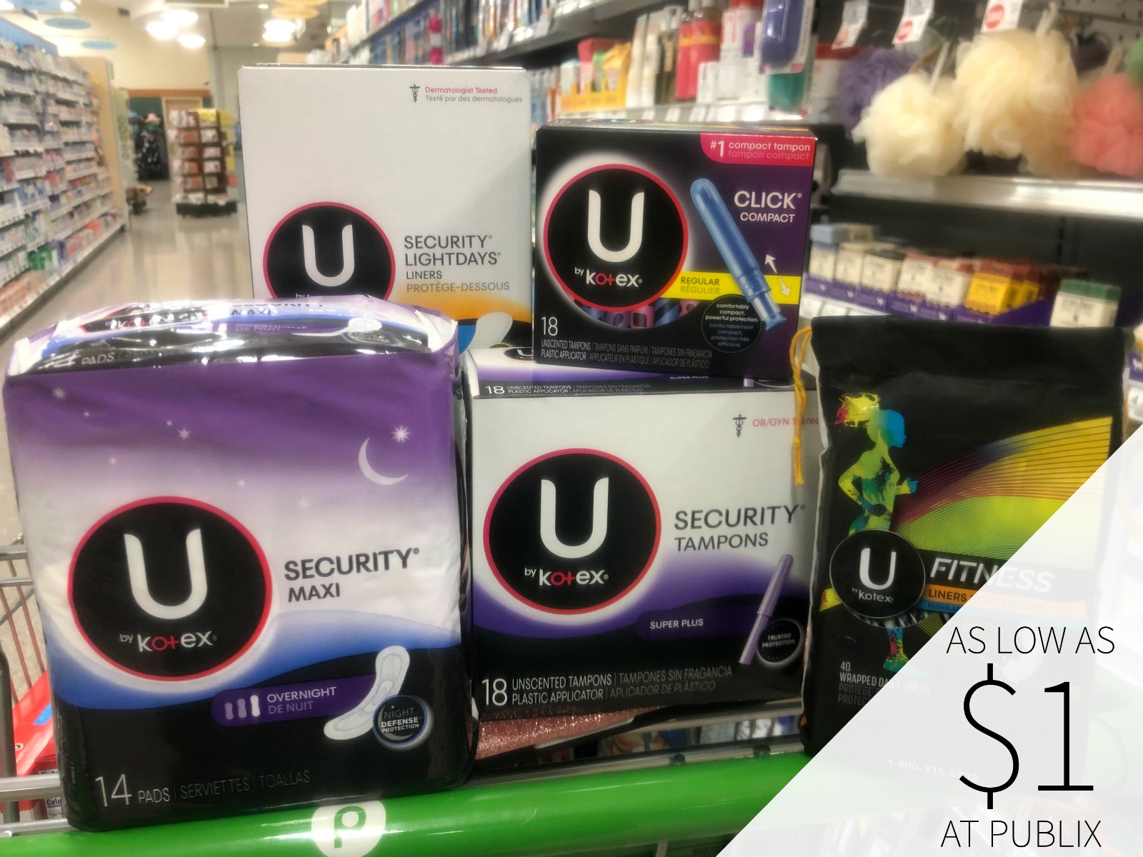 Super Deals On U by Kotex AND Motrin Products This Week At Publix