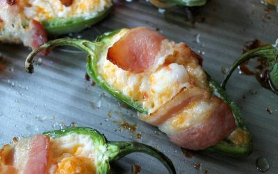 Bacon Wrapped Shrimp-Stuffed Jalapeño Poppers – Fantastic Game Day Recipe For The Smithfield Bacon BOGO Sale