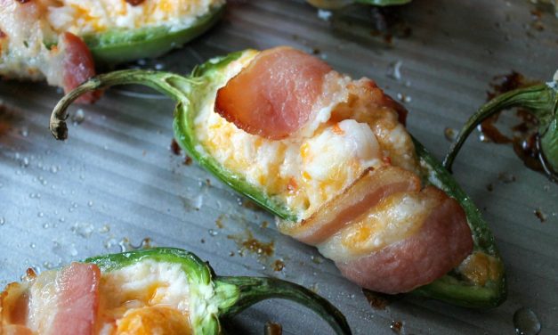 Bacon Wrapped Shrimp-Stuffed Jalapeño Poppers – Fantastic Game Day Recipe For The Smithfield Bacon BOGO Sale