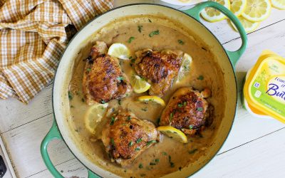 Try My Crispy Chicken Thighs With Lemon Sauce Recipe – Super Meal For The I Can’t Believe It’s Not Butter! BOGO Sale!
