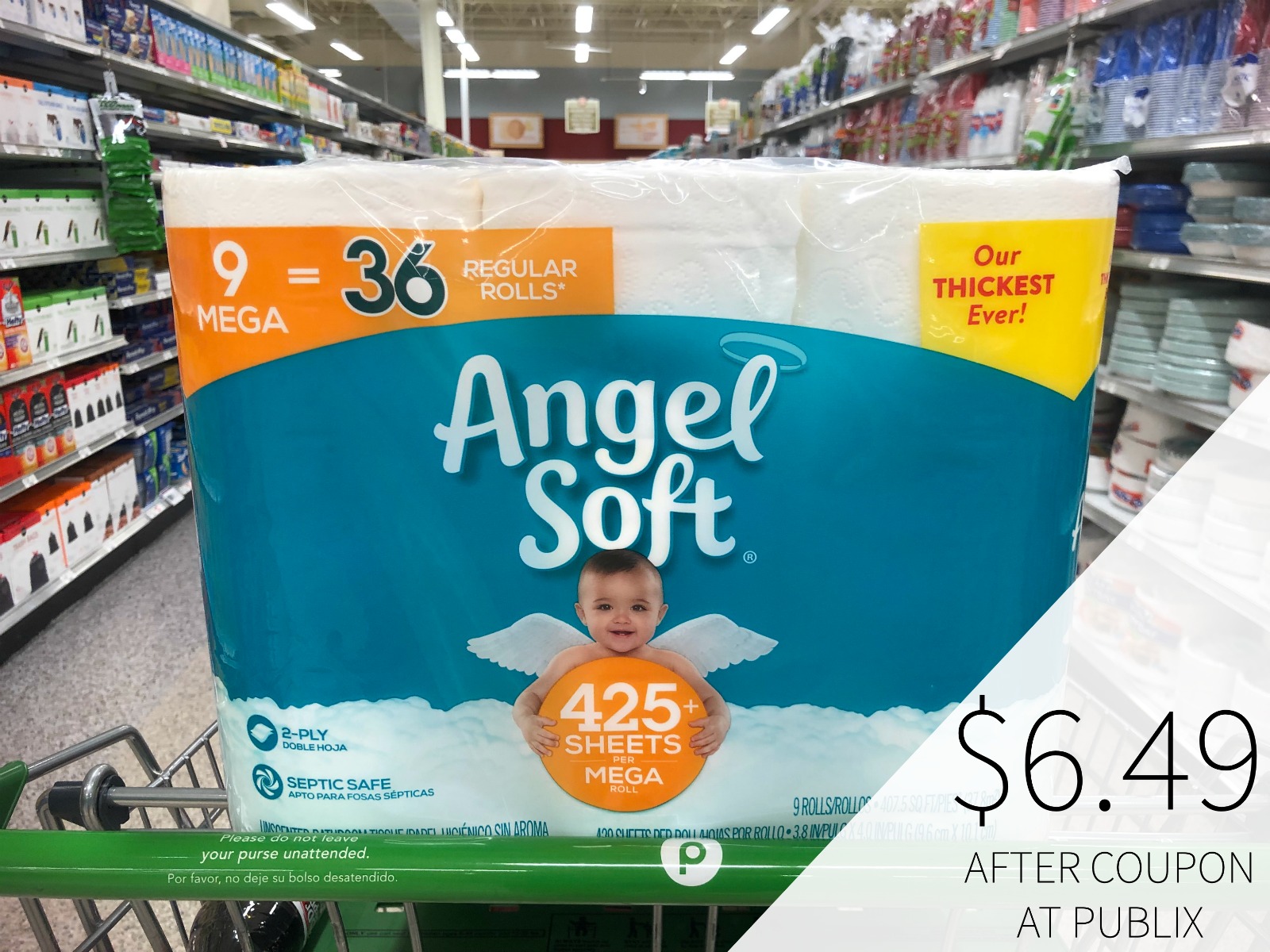 Fantastic Price On Big Packs Of Angel Soft® Bathroom Tissue As Part Of The Current Publix Ad