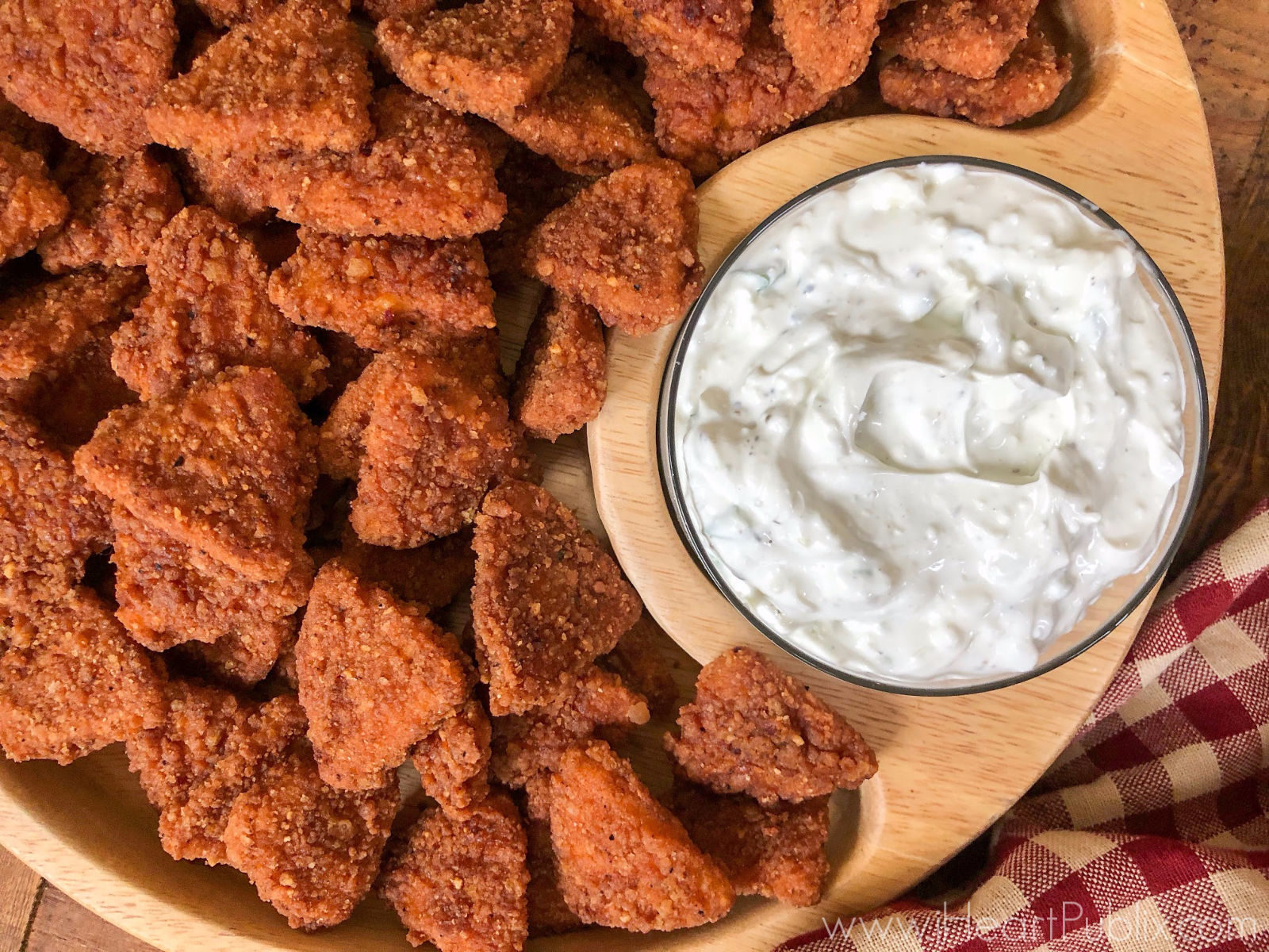 Enjoy My Easy Blue Cheese Dip With Tyson Any'tizers Chicken Chips