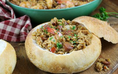 Bread Bowl Jambalaya – Amazing Recipe To Go With The Jambalaya Girl BOGO Sale At Publix!