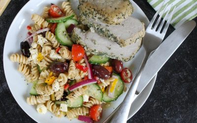 Greek Pasta Salad With Pork Tenderloin – Super Meal To Go With The Sales At Publix