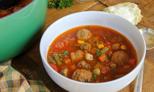 Easy Vegetable Meatball Soup – Delicious Meal To Go With The Armour Meatball Coupon!